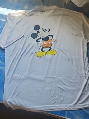 Women’s White Short Sleeve Mickey Mouse Tee